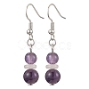 Mixed Stone Dangle Earrings EJEW-JE06160-4