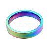 201 Stainless Steel Plain Band Ring for Women RJEW-N043-12M-2