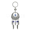 Handmade Lampwork Evil Eye Pendant Keychain KEYC-JKC00535-01-1