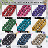 Nbeads 9 Strands 9 Colors Natural Lava Rock Round Beads Strands G-NB0005-37-4