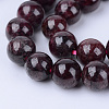 Natural Garnet Beads Strands X-G-Q462-6mm-23-1