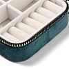 Square Velvet Jewelry Storage Zipper Boxes CON-P021-01D-3