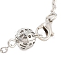 Rack Plating Iron Hollow Ball Brass Cable Chain Bracelets for Women BJEW-P325-04G-3