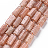 Natural Sunstone Beads Strands X-G-S345-8x11-011-1