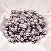 Round Shell Pearl Bead Strands BSHE-L011-8mm-L030-2
