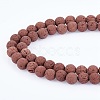 Synthetic Lava Rock Beads Strands G-S277-8mm-02-4