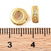 Rack Plating Brass Clear Cubic Zirconia Beads KK-M292-02G-01-3