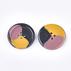 Tri-color Resin Buttons RESI-S377-06A-02-2