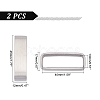 Stainless Steel Belt Keeper Belt Strap Loop Ring Buckle Parts DIY-WH0304-355-5
