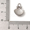 Anti-Tarnish 304 Stainless Steel Charms STAS-M075-14P-3