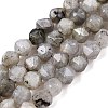 Natural Grey Labradorite Beads Strands G-T138-225-4