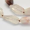 Natural Quartz Beads Strands G-L464-12-2