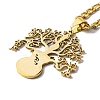 304 Stainless Steel Necklaces NJEW-Q338-14G-3