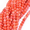 Natural Dyed White Jade Beads Strands G-F601-A-2