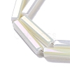 Electroplate Glass Beads Strands EGLA-Q128-10A-3