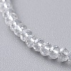 Electroplate Glass Beads Anklets AJEW-AN00279-01-3