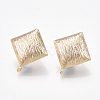 Brass Stud Earring Findings KK-T038-495G-1