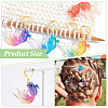 12Pcs 6 Colors Goldfish Locking Stitch Markers HJEW-PH01601-4