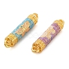 Alloy Enamel Column with Butterfly Links Connector Charms ENAM-M008-10G-2