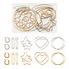 201 Stainless Steel Hoop Earrings Sets EJEW-PJ0001-02-1