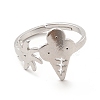 201 Stainless Steel Sun & Ice Cream Adjustable Ring for Women RJEW-F131-02P-2