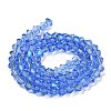 Transparent Electroplate Glass Beads Strands EGLA-A039-T3mm-L07-2