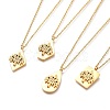 304 Stainless Steel Pendant Necklaces NJEW-I240-02G-1