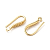 Brass Earring Hooks ZIRC-Q201-06G-2