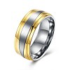 Men's Titanium Steel Finger Rings RJEW-BB27605-A-8-1