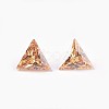 Cubic Zirconia Pointed Back Cabochons ZIRC-WH0001-A03-1