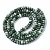 Natural Green Spot Jasper Beads Strands G-S366-128-2