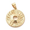 Real 18K Gold Plated Zodiac Theme Brass Pendants KK-M273-04F-G-1