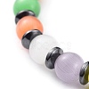 Cat Eye Beads Stretch Bracelets BJEW-JB04644-3
