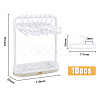 Plastic Doll Clothes Drying Laundry Rack Set DIY-WH0304-527A-2