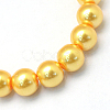 Baking Painted Pearlized Glass Pearl Round Bead Strands X-HY-Q003-6mm-56-2