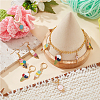 12Pcs 6 Style Alloy Enamel Lollipop Ice Cream Charm Locking Stitch Marker HJEW-PH01568-5