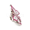 Butterfly & Breast Cancer Awareness Ribbon Alloy Enamel Pin JEWB-B006-12B-3