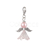 2Pcs 2 Colors Wedding Season Angel Glass Pearl & Acrylic Pendant Decorations HJEW-JM01920-1-4