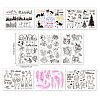 Globleland 9 Sheets 9 Style PVC Plastic Stamps DIY-GL0002-83A-2