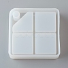 DIY 4 Compartments Square Layered Rotating Storage Box X-AJEW-D046-03B-2