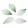 Baking Painted Transparent Glass Petal Beads DGLA-N004-07-1