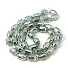 Electroplated Glass Beads EGLA-E006-10-2