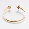304 Stainless Steel Cuff Bangles BJEW-N0028-02-4