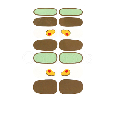 Avocado Full Cover Nail Wraps Stickers MRMJ-T040-278-1