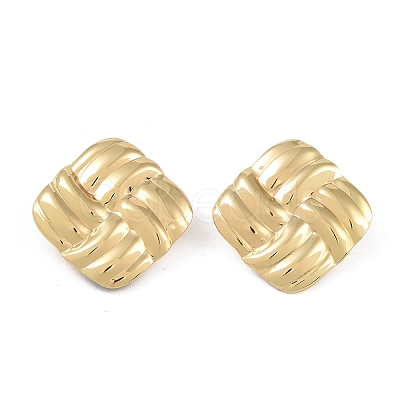 304 Stainless Steel Studs Earrings EJEW-K278-10B-G-1