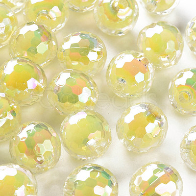 Transparent Acrylic Beads TACR-S152-14B-A10-1