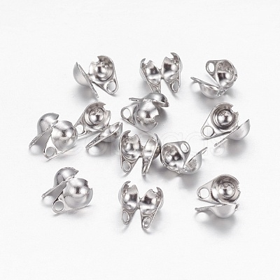 Tarnish Resistant 304 Stainless Steel Bead Tips X-STAS-E129-01P-1