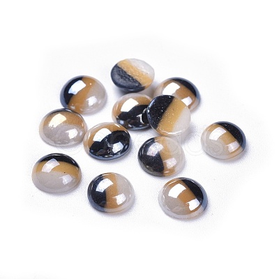 Opaque Glass Cabochons GGLA-S038-12H-8mm-1