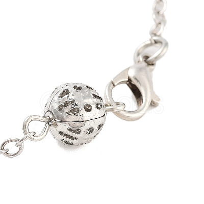 Rack Plating Iron Hollow Ball Brass Cable Chain Bracelets for Women BJEW-P325-04G-1