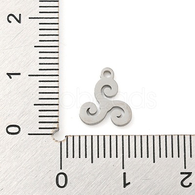 Non-Tarnish 304 Stainless Steel Charms STAS-Z076-01P-03-1